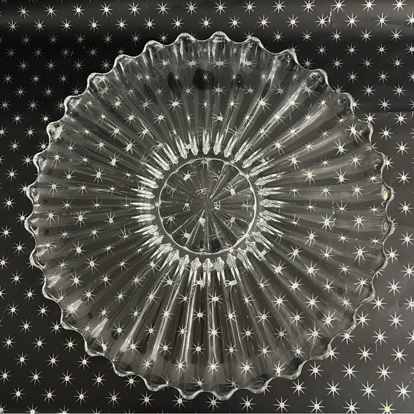 Vintage Heisey Glass Crystolite 13.5” Platter - Picture 3 of 7